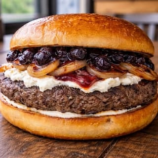 Blueberry Chèvre Burger