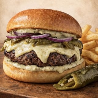Green Chili Cheeseburger